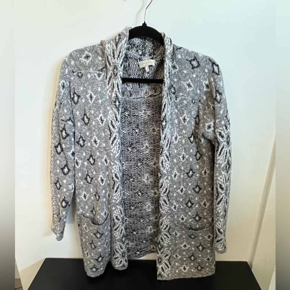 Knit open cardigan
